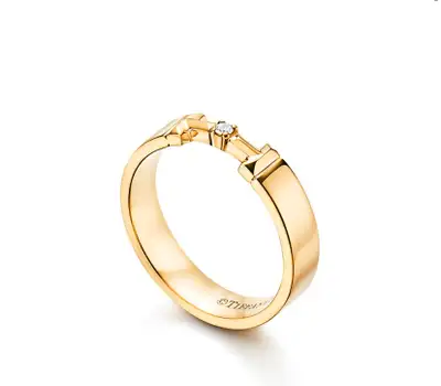 Tiffany T True Diamond Link Ring Size 61/2, View more
