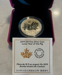 This $10 coin is 99.99% pure silver, with a silver pig