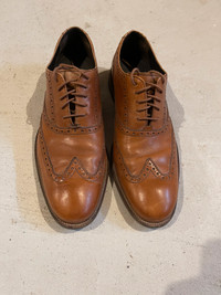 Cole Haan Tan Wingtip leather shoe, size 10, Men