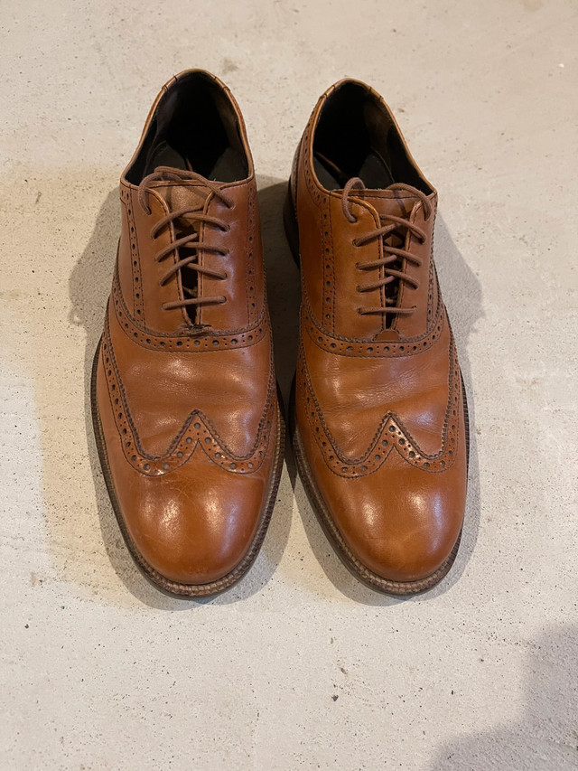 Cole Haan Tan Wingtip leather shoe, size 10, Men in Men's Shoes in Markham / York Region