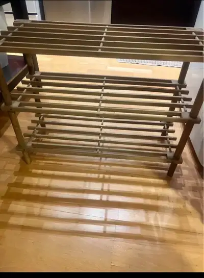 Wooden 3-Tier Shoe Rack, View more