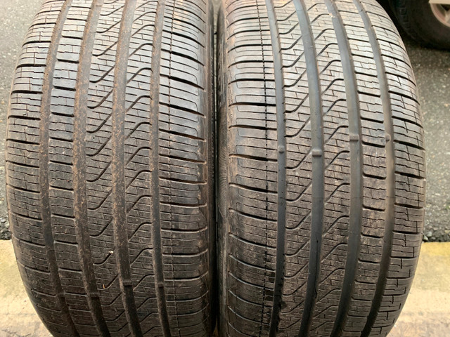 Pair of 245/45/19 98V M+S Pirelli P7 Cinturato A/S Plus with 95% in Tires & Rims in Delta/Surrey/Langley - Image 2
