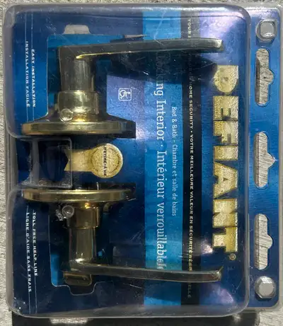 New Defiant Locking Interior Door Lever Set – Sealed, View more