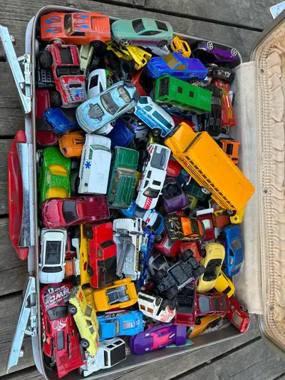 A box of over 150 cars, View more