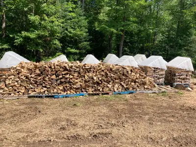 Pick up available in Bracebridge or Huntsville. SEASONED SOFTWOOD $120 per face cord $360 per bush c...