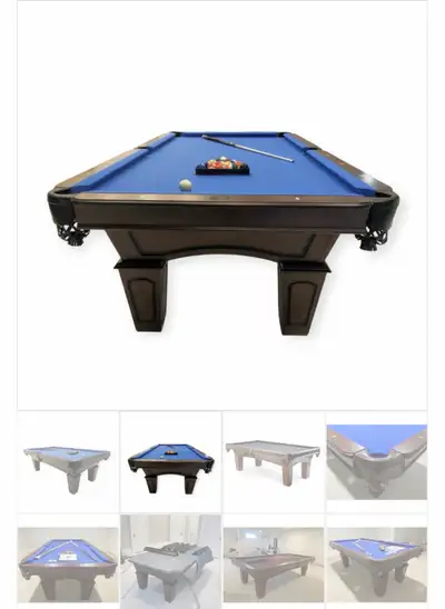 8’ Majestic Ascot Walnut Color Pool Table $2950. This pristine table is made from high-quality solid...