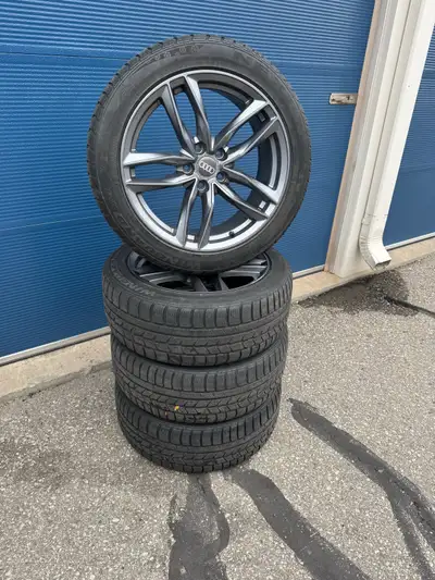 Winter Audi rims and tire set of 4 18 Inch Audi rims S line rims Audi wheels • Set of 4 • 5x112 Bolt...