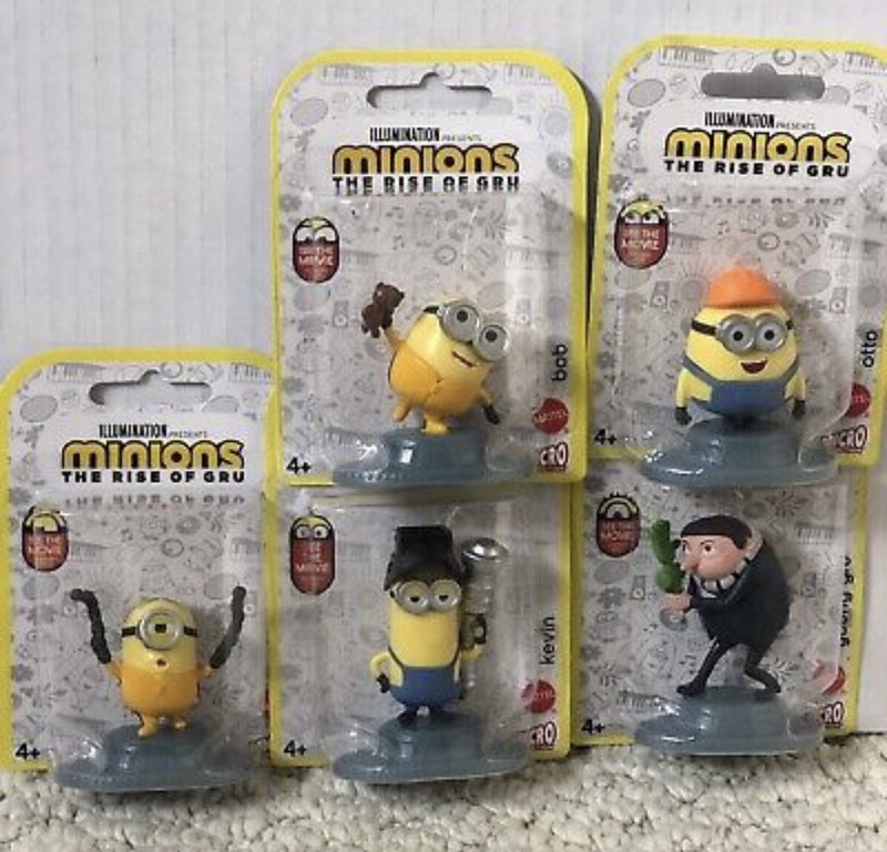 Mattel Minions The Rise Of Gru Collectible Set of 5 Toys & Games