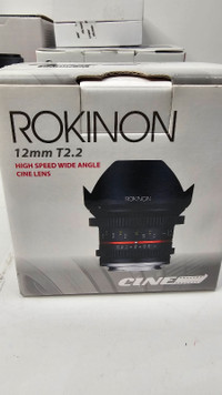Rokinon RK12M 12mm F2 lens foe Canon EF-M