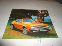 1980 Ford Pinto Dealer Sales Brochure. Like New. Can Mail.