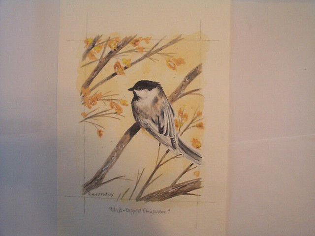 Black-Capped Chickadee ORIGINAL ART - various sizes in Arts & Collectibles in Winnipeg