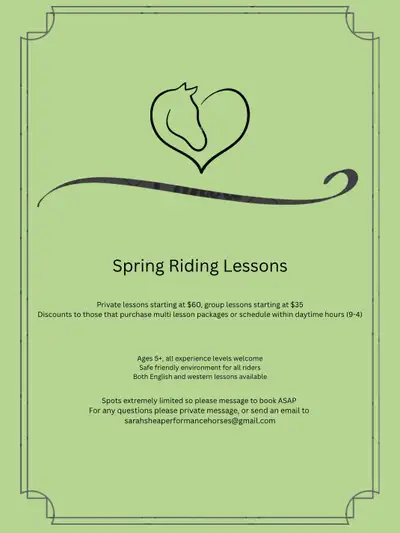 riding lessons, View more