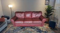 Leather sofa - Free Delivery 