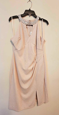Powder Pink Halter Dress, Size 14