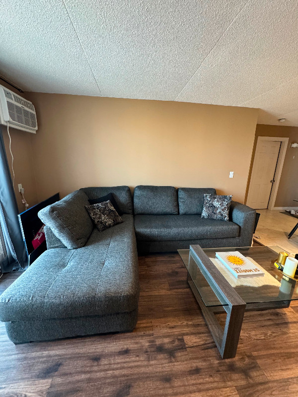 Grey L Couch in Couches & Futons in Windsor Region