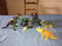 Playmobil volcan et dinosaures