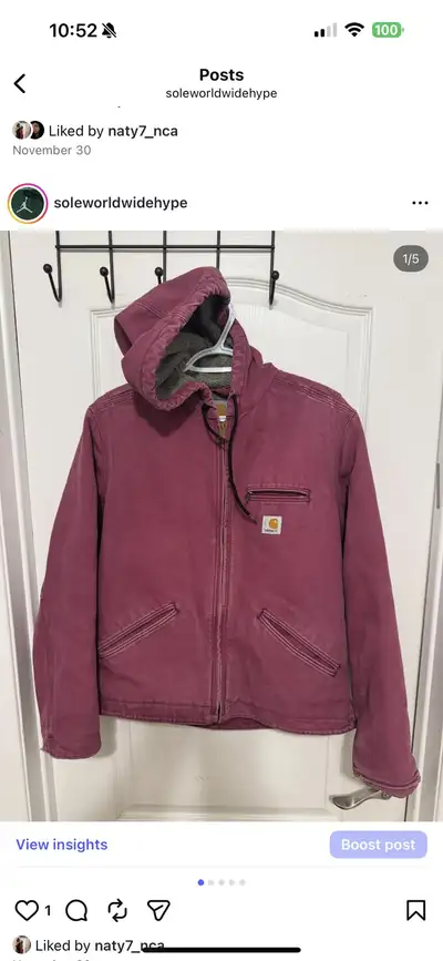 Vintage Carhartt hooded jacket M Men’s $140, View more