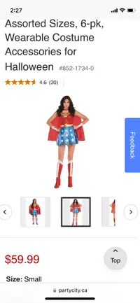 Adult and toddler Wonder Woman costume 