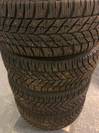 Studded Winter Tires On Steel Rims