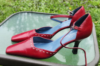 Brand New Red Leather Pumps
