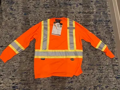 Pioneer Surewerx Size Large Long Sleeve High-Viz Safety Shirt, View more