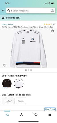 New Puma long sleeve t shirt BMW 