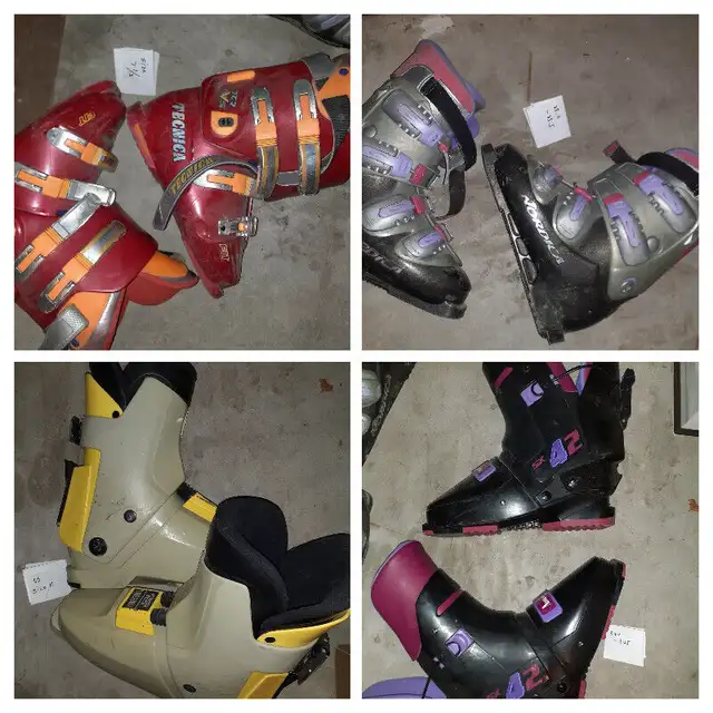 snowboards / downhill ski boots -- kids youth size in Ski in Calgary - Image 2
