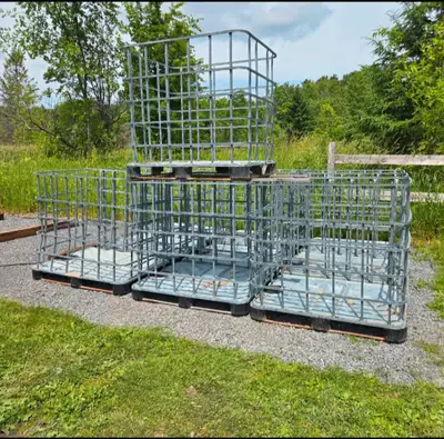 Firewood metal totes , holds 1 cord each, saves lots of time, dries wood very well, easy to carry. 5...