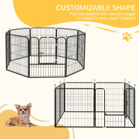 31" x 31" Heavy-Duty Metal 8 Panel Pet Playpen