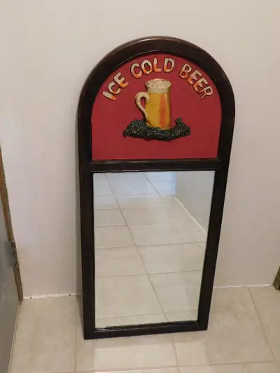 UNIQUE BEER MIRROR $60, View more