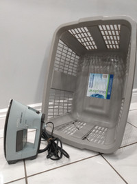 Laundry care Steam iron and laundry basket