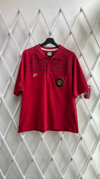Y2K Manchester United Polo Shirt - XL