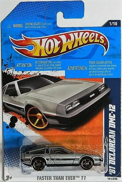 Hot Wheels 1/64 scale 1981 DeLorean DMC-12 diecast new sealed, $10 each. Back To The Future Time Mac...