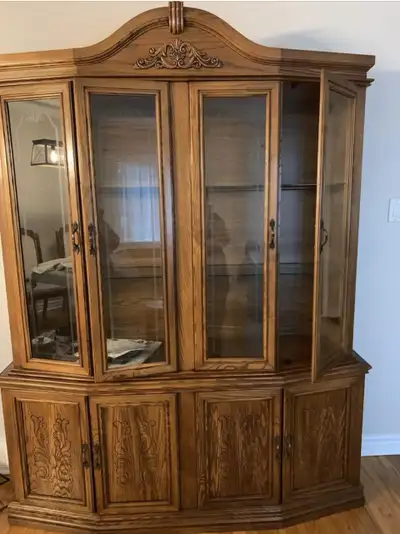 vintage  HUTCH / DISPLAY CABINETS for living room/dining room, View more