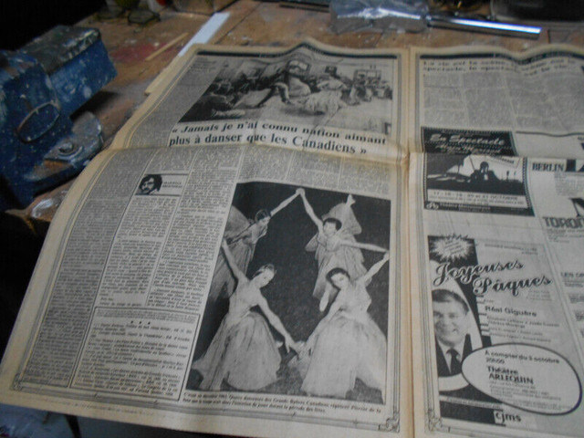 1-CAHIER SPECIAL,100 ANS DE CULTURE,LA PRESSE,1984. dans Loisirs et artisanat  à Longueuil/Rive Sud - Image 3