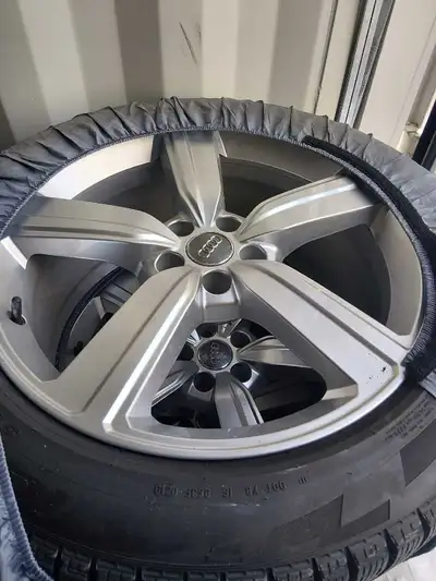 Factory audi wheels with winter tyres. Have several sets for most audi vehicles 2015 to recent. Thes...