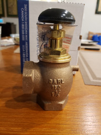 radiator valve 1  1/4 in FIPx1  1/4 in.FIP  Dahl valve.