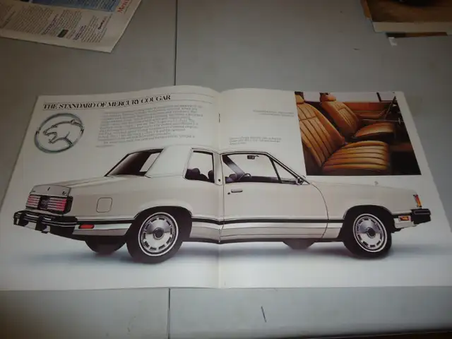 1981 Mercury Cougar Sales Brochure. New. Can mail in Canada in Arts & Collectibles in Barrie - Image 6