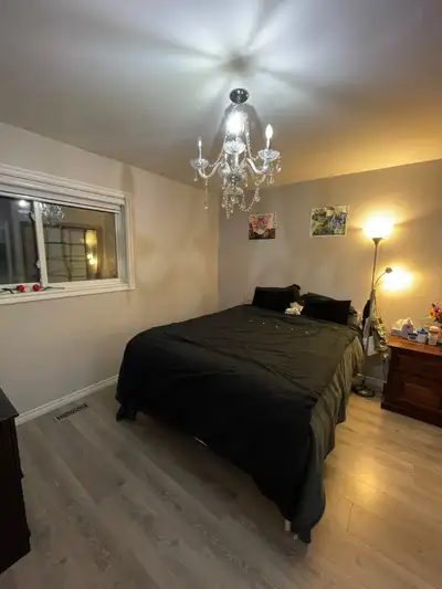 Master bedroom is available from November 1 in the upper unit (3 bed 1 bath) of a townhouse in a qui...