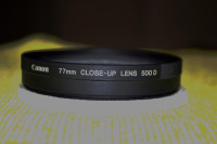 canon 77mm close up lens 500D
