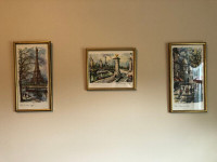 Prints of Paris,  Professionally FramedWatercolours