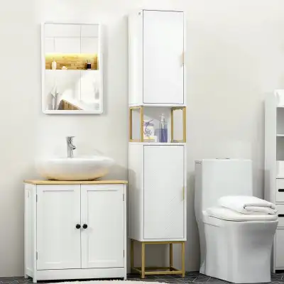 Modern gold Bathroom Storage Cabinet, Modern Narrow Bathroom , View more