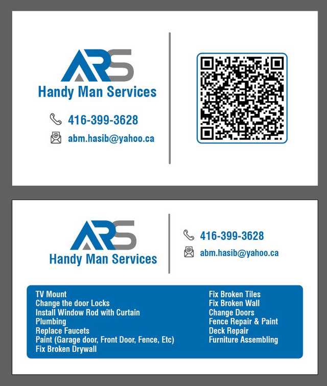 Handy man (416-399-3628) in Renovations, General Contracting & Handyman in Mississauga / Peel Region - Image 3
