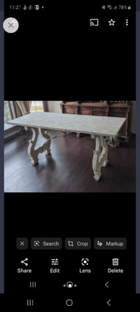 Unique stunning Lyre Console or Dining table