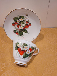 Teacup and saucer, bone china, England