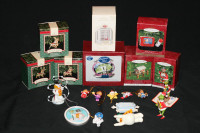 VARIOUS HALLMARK CHRISTMAS TREE ORNAMENTS