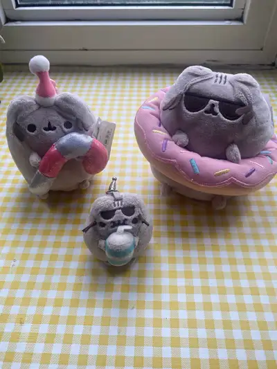 Pusheen Cat Pool Party/Donut Floaty, Candy Cane, Soda Keychain, View more