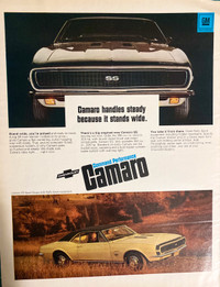 1967 Chevrolet Camaro SS396 Original Ad