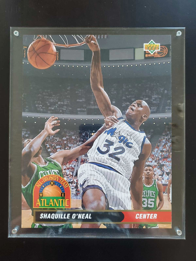 Shaquille o'neal 1992-93 upper deck all-divsion team jumbo card in Arts & Collectibles in City of Toronto