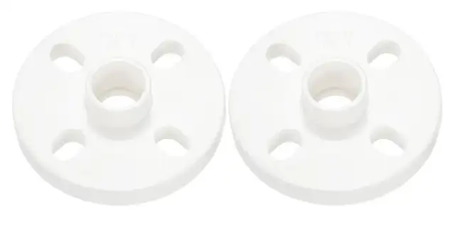  2 Pcs PVC Pipe Fitting, Flange Socket 594166200151592966